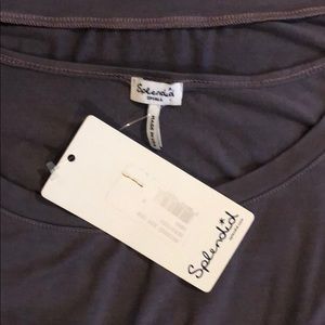 Splendid ruched short sleeve dress